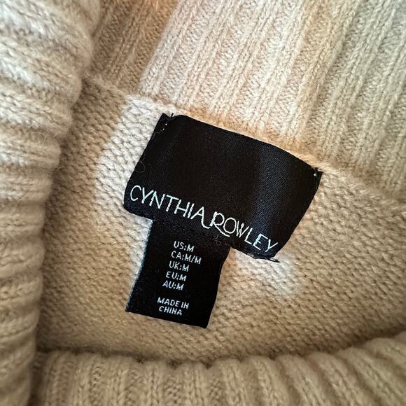 Cynthia Rowley Tan Mock Neck Sweater - Picture 3 of 5